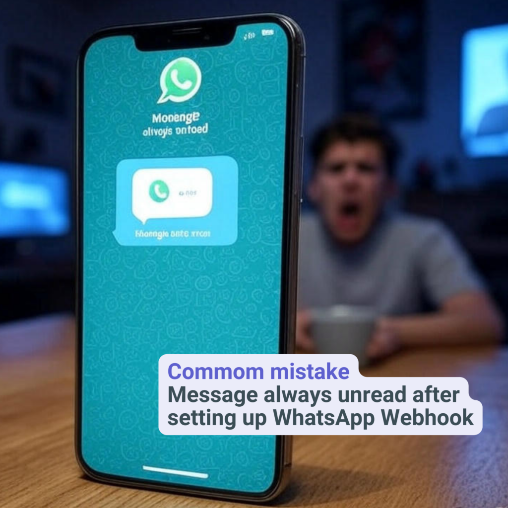 Message always unread after setting up WhatsApp Webhook